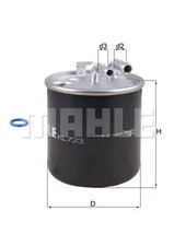 Fuel filter In-Line Filter KL