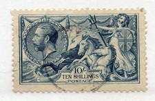 1918 10/- dull grey blue BW