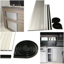 Campervan Tambour Door Ket , Silver, Roller Door,  Camper Sliding Door & Spirals