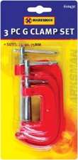 3 X MINI G CLAMP METAL SET