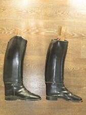 Cavallo leather long riding boots - size 7.5 - with wooden boot trees