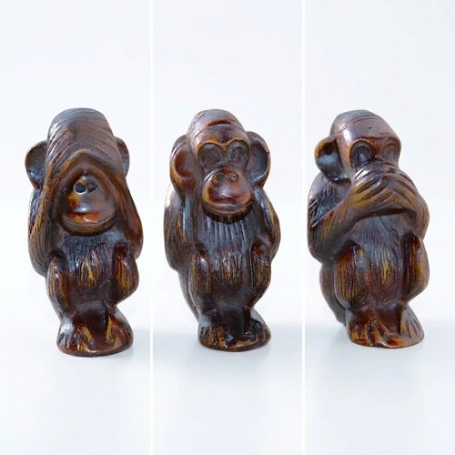 Vintage wooden three wise - wooden,