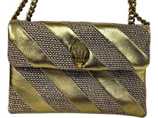 Kurt Geiger Kensington Handbag Gold Metallic With Chain Strap