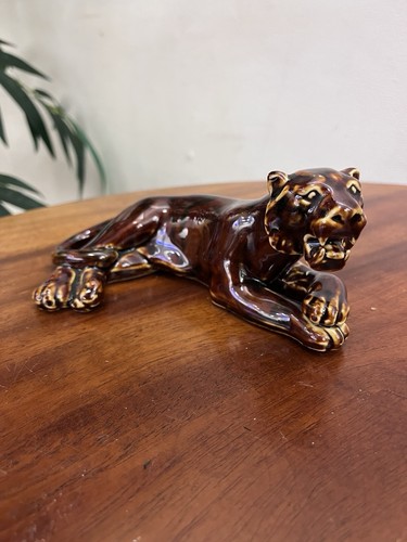 Vintage 1960s ceramic - ceramic, tiger