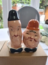 laurel and hardy salt and pepper cruet by beswick