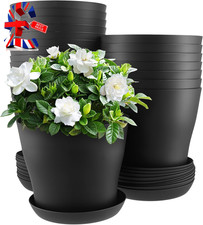 20PCS 17Cm Black Plant Pot, PP