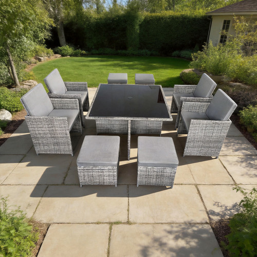 Seater rattan cube dining - cube,