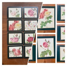 Vintage Roses Coasters And