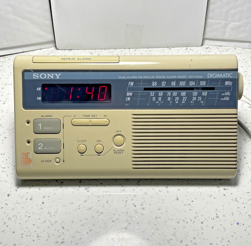 Sony icf c220l vintage clock - icf-c220l,