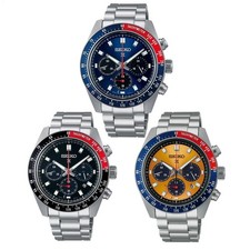 New Seiko Prospex Speedtimer Dial Stainless Steel Bracelet Watch Quartz Watch
