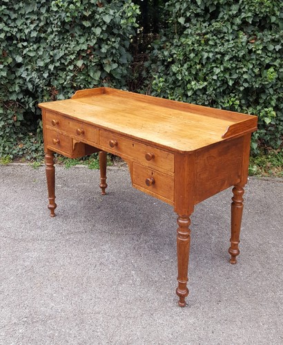 Victorian pine writing - pine, desk