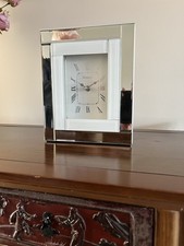 Mirror & White Glass Mantle