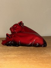 Royal Doulton Flambé Pigs Signed Noke Pig * Reduced open to offers *