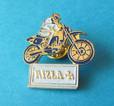 Vintage RIZLA Cigarettes Papers Advertising Pin Badge Good Condition. Motorcycle