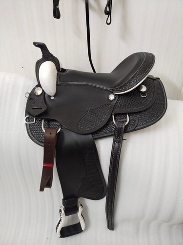 Black barrel racing western - black,