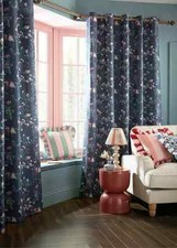 Cath Kidston Paper Birds Blackout Eyelet Curtains, W 168 Drop 182cm