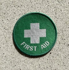Round, Embroidered First Aid