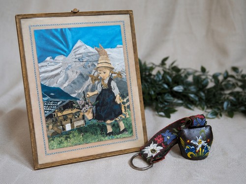 Vintage alpine swiss print - print, &