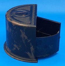 Antique marbled bakelite semi-circular cigarette & match dispenser - circa 1925