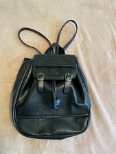 Black genuine Italian Soft Leather Back/Day Pack Unused