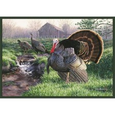 CUSTOM PRINTED RUG WILD TURKEY