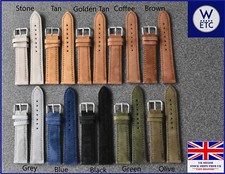 QUALITY Soft Suede Leather Watch Strap, Quick Release, 18mm 19mm 20mm 22mm