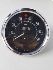 Vintage Smiths 70 MPH Speedometer Commercial Chrome Bezel Unused New Old Stock