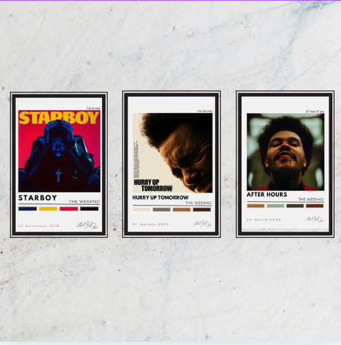 The weeknd album posters - weeknd, –