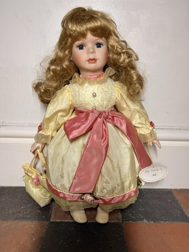 Vintage porcelain doll - porcelain,