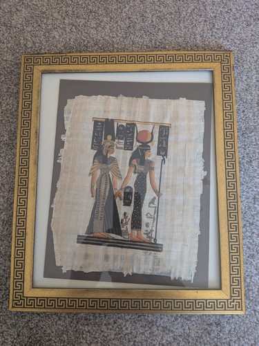 Papyrus drawing egyption - papyrus, drawing,