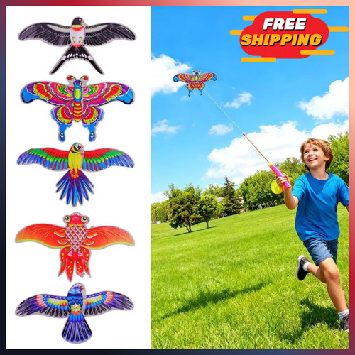 Kids butterfly kite cartoon - butterfly,