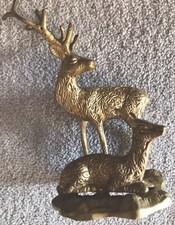 Vintage Brass Stag with