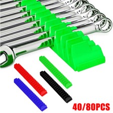 40/80PCS Magnetic Wrench Organizer Wrench Holder Hardware Tool Spanner Storage