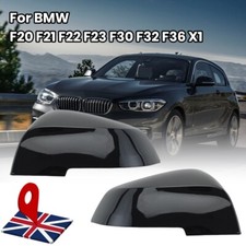 Gloss Black Door Wing Mirror Cover Caps For BMW F20 F21 F22 F23 F30 F32 F36 UK