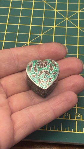 Solid silver enamel - silver,