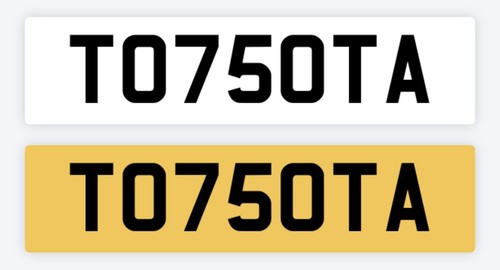 Toyota private number plate - toyota,