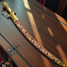 Maroon Punjabi style decorated