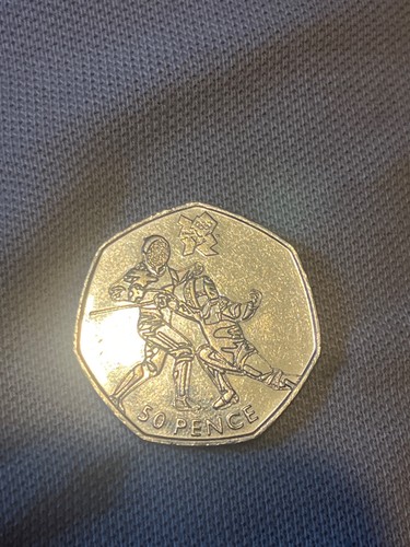 2011 olympic 50p fencing coin - 2011,
