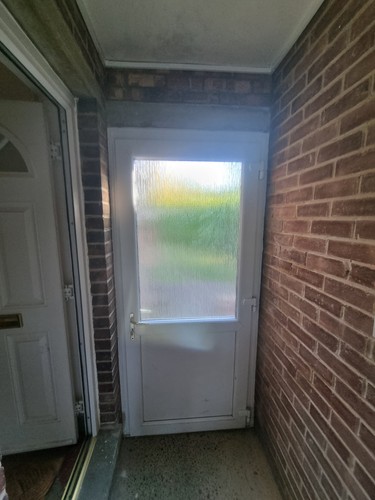 Large half glazed upvc front - large,