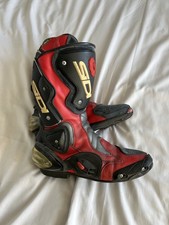 Sidi Fusion Motorcycle Boots Red/Black