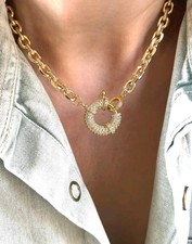 Womens chunky gold chain - gold,