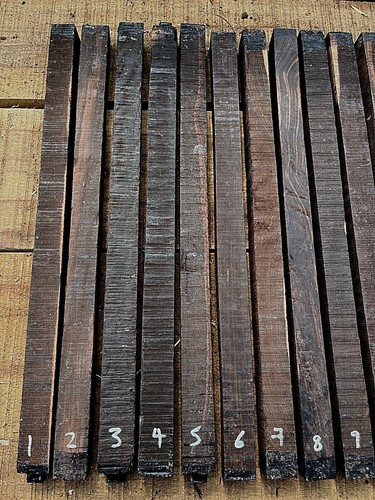 Indian ebony turning spindle - turning, /