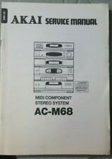 Akai ORIGINAL Service Manual for the AC-M68 Midi Component stereo system