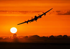 BBMF, Avro Lancaster, Leader, sunset canvas prints various sizes free delivery 