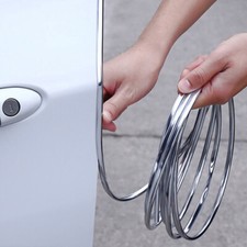 2M Chrome Vehicle Car Door Window Edge Seal Strip Cover Trim Strip Accessories
