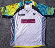 Ospreys Rugby BLK 2014 15 Away Change Shirt / Age 16 Years