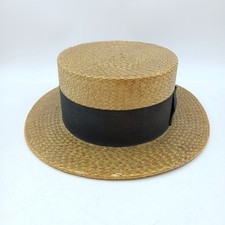 Original Old Bon Ton Ivy Boater Hat from Thos. Townend & Co
