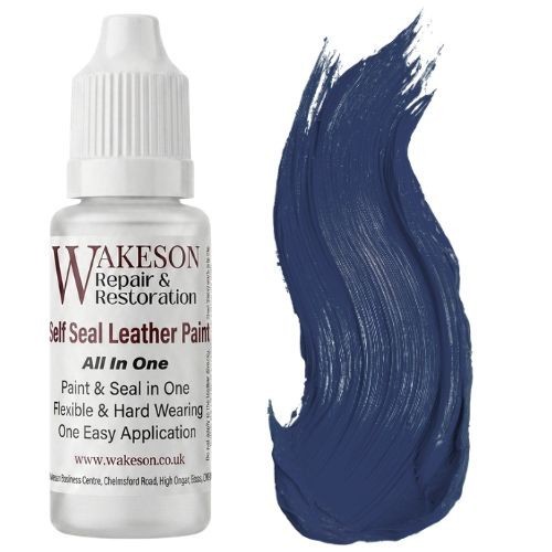 Navy blue leather paint - blue,