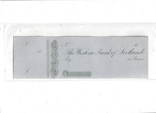 WESTERN   BANK  OF  SCOTLAND    UNUSED  CHEQUE  18--