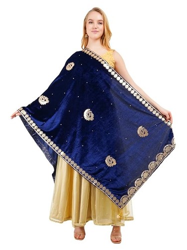 Velvet dupatta gota - velvet, patti